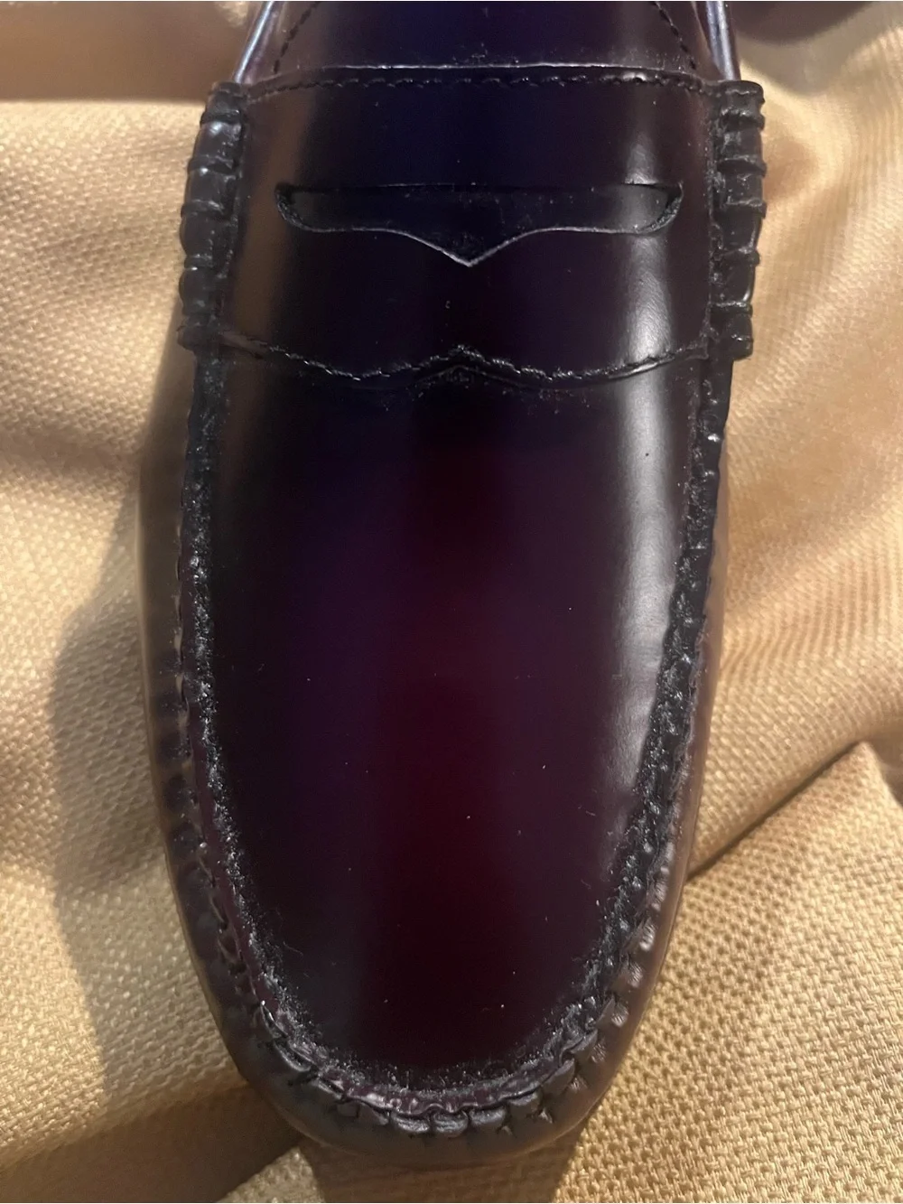 Women’s Burgundy Penny Loafers